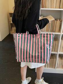2026 New Fashion Large Capacity Shoulder Bag For Women, Stylish Tote Bag For Shopping And Casual Use - Green - View 4