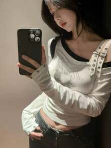 Women Tops - White - View 8