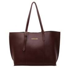 Bolso de mano moderno y versátil para mujer, estilo casual elegante con un toque de alta gama, bolso de hombro estiloso ideal para ir de compras, nuevo bolso de hombro casual de moda para otoño e invierno. - Marrón - Ver 7