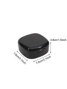 1pc Denture Storage Box Portable Soaking Cleaning Tooth Orthodontic Retainer Storage Box Invisible Teeth Aligner Braces Cleaning Box - Multicolor - View 2