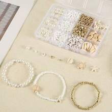 Bộ hạt làm vòng cổ chủ đề biển đại dương 20 món/12-ô/15-ô/24-ô hình rùa, sao biển, vỏ sò, ngọc trai, chữ cái, dùng cho DIY thủ công mỹ nghệ, làm bông tai, vòng tay, charm ví, móc khóa, dây treo điện thoại, bộ làm trang sức - Nhiều màu - Xem 2