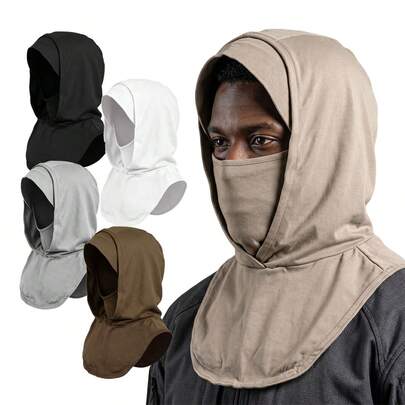 Syvvste New Integrated Base Headscarf With High Elasticity Cap, Elastic Wide Edge Scarf, Hood Integrated Headscarf Suitable For Outdoor Sports Wear