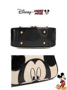 Disney 迪士尼官方正版復古米老鼠時尚女款保齡球包，適合日常通勤、購物、生日禮物 - 彩色 - 查看 12