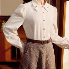 Women Blouses & Shirts - 白色的 - 查看 3