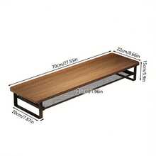 Dual-Layer Computer Desk Riser With Storage Drawer, Heavy-Duty Thickened Ventilated Design, Multi-Layer Monitor Stand And Keyboard Tray, Suitable For Home Office, Space-Saving Workstation, Easy Assembly - Blanco - Ver 2