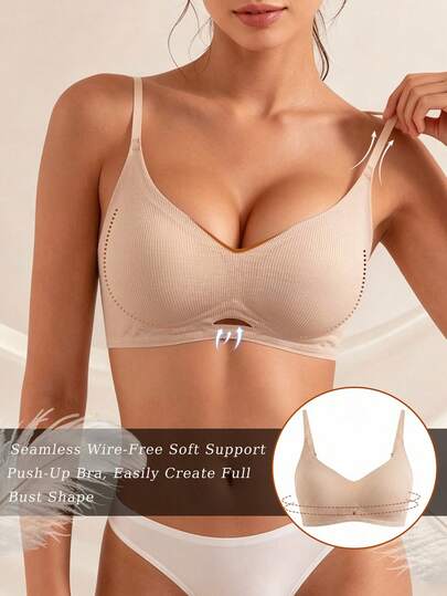 Reggiseno senza cuciture e senza ferretto da donna, reggiseno morbido e traspirante senza ferretto, comodo per tutto il giorno