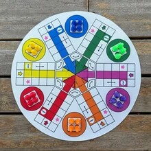 Multi-Player Flying Chess Board Game, Parent-Child Interactive Intellectual Game, "Fun Flying Chess Game Mat, Casual Tabletop Chess Toy" - Multicolor - View 4