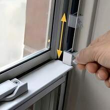 Bộ khóa cửa sổ trượt điều chỉnh được, thiết bị an toàn cửa sổ, phù hợp cho nhà ở, văn phòng, xe RV và sử dụng thương mại, thiết kế hiện đại, dễ lắp đặt - A - Xem 8