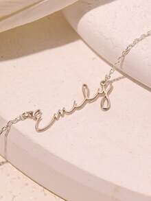 1 pièce Collier avec prénom de style minimaliste personnalisé, collier avec prénom en or, bijoux personnalisés, cadeaux pour elle, colliers minimalistes, cadeaux d'anniversaire, colliers pour femmes, bijoux pour femmes, colliers avec prénom personnalisés, articles personnalisables, cadeaux personnalisés, fête des mères, cadeaux de saison des fêtes - Multicolore 2 - Voir 10
