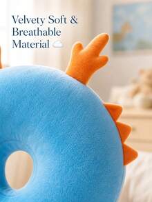HAPPY WALK 3rd Generation Upgraded: Baby Head Protection Anti-Collision Pad ( Dragon / Ocean Blue Dragon Optional) This Toddler Mat Is Specially Designed For Babies Who Are Learning To Walk Or Crawl, Providing Thoughtful Protection Like A Small Cushion For Toddlers. The Backpack Features An Adjustable Design To Ensure A Secure And Snug Fit, Making It A Perfect Gift For Newborns! - Ocean Blue Dragon - View 6