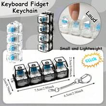 1pc Mechanical Keyboard Replacement Keycap | Keycap Collectible, Modern Style Keychain Pendant, 2-In-1 Men's Keychain, Adult Gift, New Year Gift, Suitable As Backpack Charm - Multicolor - View 9