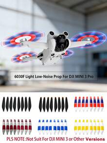 8Pcs Low-Noise Quick-Release Propellers For Mini 4 Pro & Mini 3 Pro Drone | Replacement Quiet Blades For Mini 4 Pro/Mini 3 Pro | Drone Propeller Accessories Quick-Release Props | Drone Replacement Parts For Mini 4 Pro & Mini 3 Pro - NOT Compatible With Mini 3 - Multicolor - View 3