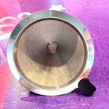1pc Double Layer Coffee Filter, Small/Medium/Large 3 Sizes, Stainless Steel Material, Easy To Clean, With Heat-Insulated Handle, Suitable For Home, Office, Camping, Ideal Accessory For Brewing Coffee, Hot Drinks, Tea - Silver - View 14