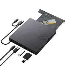 USB + Type-C 双接口外置光驱，兼容台式机、笔记本电脑、一体机和苹果电脑，支持 USB 3.0 高速传输，向下兼容 USB 2.0 和 USB 1.1 接口。二合一读写，高速读取和刻录无延迟，即插即用，无需驱动程序。 - 查看 7