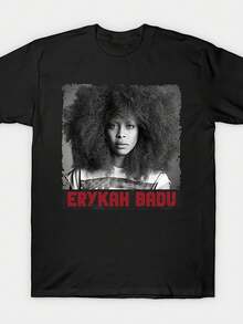T-Shirt Vintage di Erykah Badu con Stampa Unica Taglie S M L XL XXL XXXL - nero - Visualizzare 6