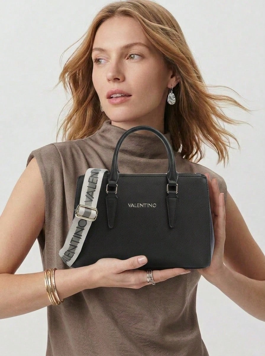 Valentino Zero Re Women Shoulder Bag Black - Black - View 1