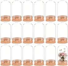 Set Of 30 20ml Mini Decorative Glass Bottles (With Cork Stopper), Transparent Glass Bottles, Suitable For DIY Miniature Crafts, Wedding Decorations And Party Favors - Clear - View 1