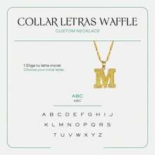 Clepsidra® Collar de mujer con letra inicial A-Z. Collar de acero inoxidable para damas, accesorios para mujer elegantes y resistentes, joyeria moderna y regalos para bodas, aniversarios. Necklace - R - Ver 5