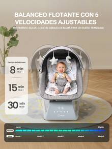 Baby Bouncers, Jumpers & Swings - Light Grey - View 3