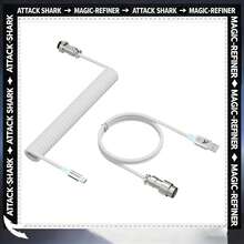 ATTACK SHARK C01 ULTRA RGB Coiled Cable USB-C To A Spiral Gaming Cable For Mechanical Keyboard - View 1
