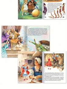 1 Box Set Of 8 Children's English Grimm's Fairy Tale Story Books, Ideal Gift Choice With 8 Different Classic Fairy Tale Story Books - Multicolor - View 10