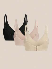 3pcs/Set Wireless Jelly Bra, Comfortable & Soft Women Fashion Bra - Multicolor - View 5