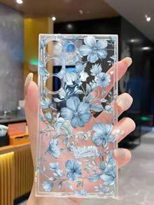 1 Piece Soft Phone Case With White Lily Flower And Butterfly, Compatible With Huawei Honor, , Galaxy A04e/12/A13/A14/A34/A50/A52/A53/A54/S21/S22/S23/S24/S25/S25Ultra, 6A/7A/8A, 12T/13T, International Version, Not Domestic Version, Spring Gift - 透明 8 - 查看 5