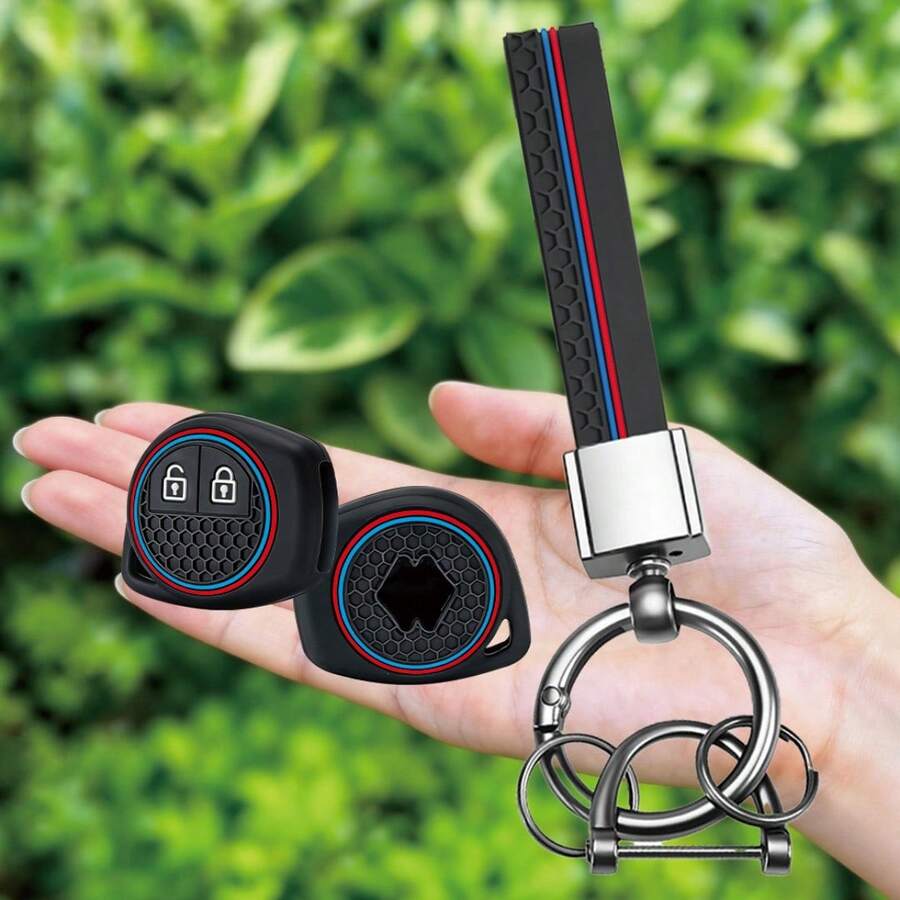 2 Button Silicone Car Remote Key Cover Case For Suzuki Swift Ignis Vitara Liana Ciaz Baleno Keychain Fob Case Cover Shell Decor - black - View 1