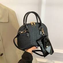 Bolso de mano moderno y versátil para mujer, estilo casual elegante con un toque de alta gama, bolso de hombro estiloso ideal para ir de compras. - marrón - Ver 1