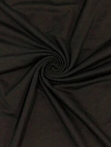 Camiseta de manga corta para mujer con estampado de servicio de limpieza en la parte delantera y trasera, ropa casual elegante para primavera/verano y artículo de moda imprescindible. - Negro - Ver 5