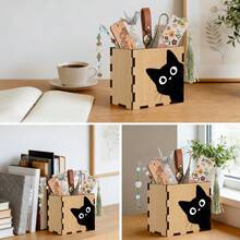 1pc Wooden Bookmark Storage Box, Decorative Plaque And Accessories, Elegant Desk Organizer, Thoughtful Gift For Bookworms On Mother's Day, Father's Day, Reader's Day, Home Decor - Multicolor - View 7