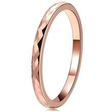 Men Wedding Rings - 2 mm or rose. - Voir 13