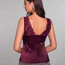 Women Tank Tops & Camis - Bordeaux - View 3