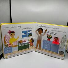 Foldable Pop-Up Learning Material Cardboard Inner Pages, Home Story Time, Cognitive Enlightenment, Language Development, Suitable For Halloween, Christmas Gifts, Science Education - 彩色 - 查看 1