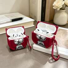 Burgundy Protective Case Compatible With Apple Wireless Earphone Case, Scratch-Resistant And Anti-Drop - Multicolor - View 1