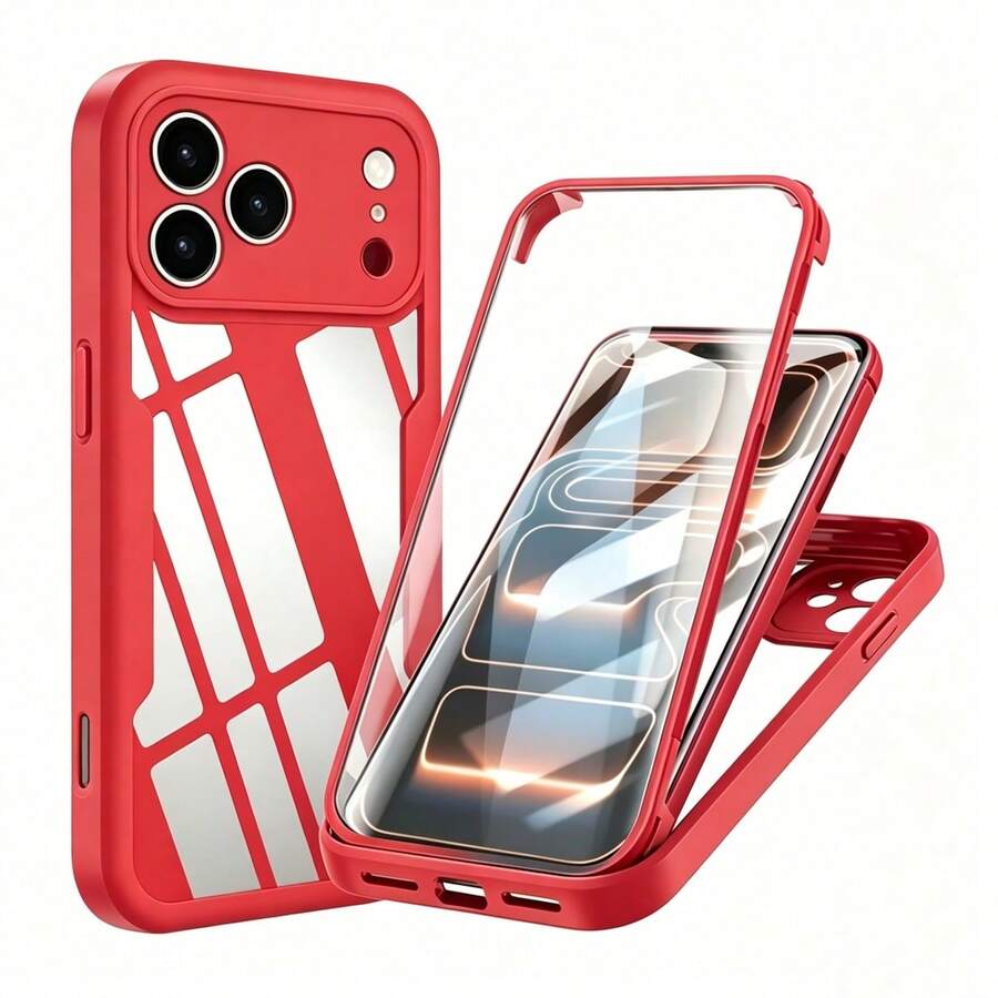Hadaasi 1个酒红色防震360°全包覆TPU+PC亚克力双层硅胶保护壳，兼容Apple 17e/17pro/17promax/17Air/17/16pro/16promax/16plus/16/16E和Galaxy S26Ultra/S26Plus/S26/S25FE/S25Ultra/S25Plus/S25/S25Edge/S24Ultra/S24Plus/S24/A56/A36/A26/A07/A17/A55/A35/A25/A15/A24/A34/A14/A16/A06/A05S