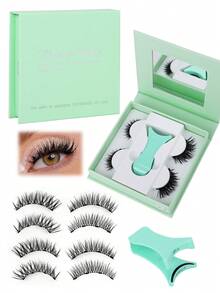 3D Magnetic Eyelashes – Easy To Apply, Reusable & Waterproof, Natural Look For Daily Wear, Parties & Festivals - View 1