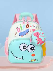Cute Cartoon Dinosaur Backpack, Lightweight Small Backpack For Kindergarten Kids, Suitable For School, Travel And Play - A - View 18