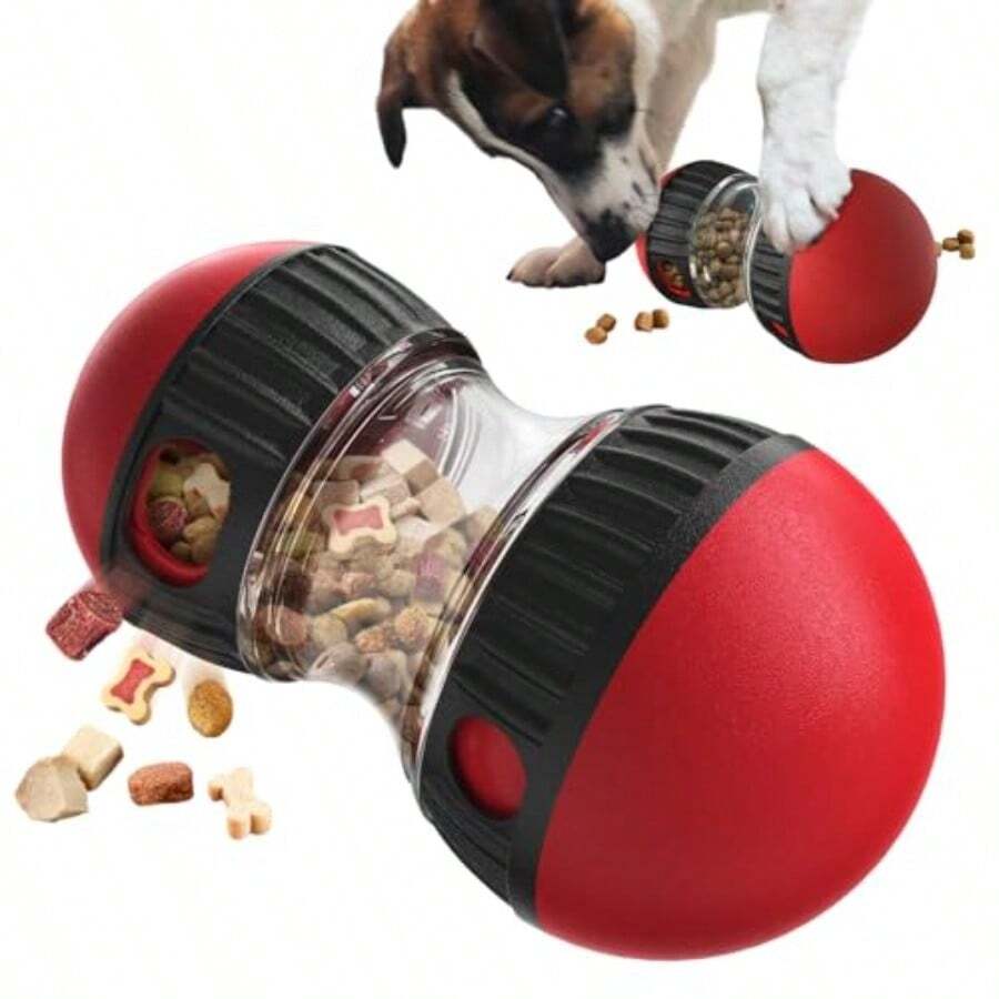 Dog Treat Dispenser Toy Interactive Dog Toys Dog Puzzle Toy For Smart Dogs With Adjustable Food Dispenser Suitable For Small-Medium And Large Breeds - như hình - Xem 1