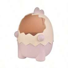 Dinosaur Egg Shell Pen Holder, Cute Desktop Pencil Storage Cup, Suitable For Pens, Colored Pencils And Markers, Kawaii Style Office, Study Room, Vanity Desk Decor, School Supplies, Back To School - Multicolor - View 12