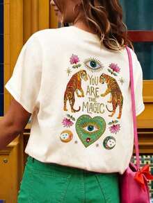 Women T-Shirts - Apricot - View 4