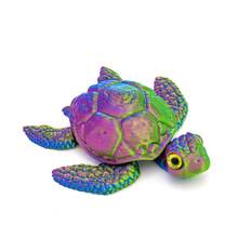 3D Printed Movable Turtle Stress Relief Toy, Segmented Joint Realistic Ocean Turtle Model With Limbs And Head, Beach Fish Tank Decor Desktop Ornament, Children's Ocean Science Educational Toy, Lucky Niche Birthday Holiday Creative Gift, Exclusive Gift For Ocean Lovers - Multicolor - View 13