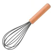 Wooden Handle Silicone Cooking Utensils, Whisk Tool, Heat-Resistant Food Mixer Accessories, Kitchen Tools; Whisk - Multicolor - View 15