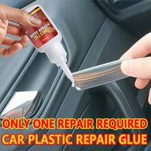 Adesivo de alta resistência para reparo de plásticos de para-choques automotivos - Forte agente de ligação estrutural, sem necessidade de soldagem para reparar rachaduras, fragmentos e danos por impacto. Cura rápida. Adequado para para-choques, bases de retrovisores, portas, janelas, tetos, carrocerias externas, acabamentos e vedações plásticas. Ideal para reparos "faça você mesmo". Impermeável e resistente ao calor e ao frio. Recomendado por técnicos de estética automotiva. - 20ml - Ver 4