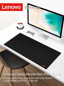 Lenovo 特大號電競滑鼠墊 350*700*3mm,XL 尺寸滑鼠鍵盤墊,縫邊設計,耐用防滑橡膠底,適用於居家與辦公室使用 - 查看 3