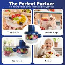 Automatic Electric Fruit And Vegetable Peeler For Home Use. Compact And Sturdy Design, Durable Plastic Material, Perfect For Home Cooks. - Blue - View 8
