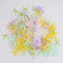 100 piezas Decoraciones de moño de cinta mini de 1.38*1.38 pulgadas, adecuadas para manualidades DIY y fiestas, cumpleaños, Navidad, compromiso, boda, Día de San Valentín, etc., 8 colores disponibles - Arco - Ver 9
