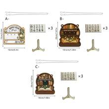 1/3pcsBooks Read This Year Wooden Reading Tracker Calendar, Rotating Number Counting Decorative Ornament For Book Lovers, Home Library & Bookshelf Display - Reading Counting Ornament - View 15