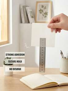 3pcs Elegant Pearl Transparent Memo Pads, 150 Reusable Transparent Notes, Suitable For Book Annotation, School Supplies, And Cute Desktop Decor - Satu-Ukuran - View 9