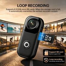 4K Mini Thumb Wearable Action Camera 16MP Wide Angle POV Pocket Camera With Magnetic Lanyard Hands-Free Panoramic Shooting Waterproof Shockproof Vlog Camera Suitable For Bicycle Motorcycle Helmet Mount - View 4